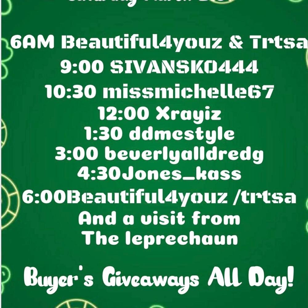 Green Giveaway Announcement Poster with White Text